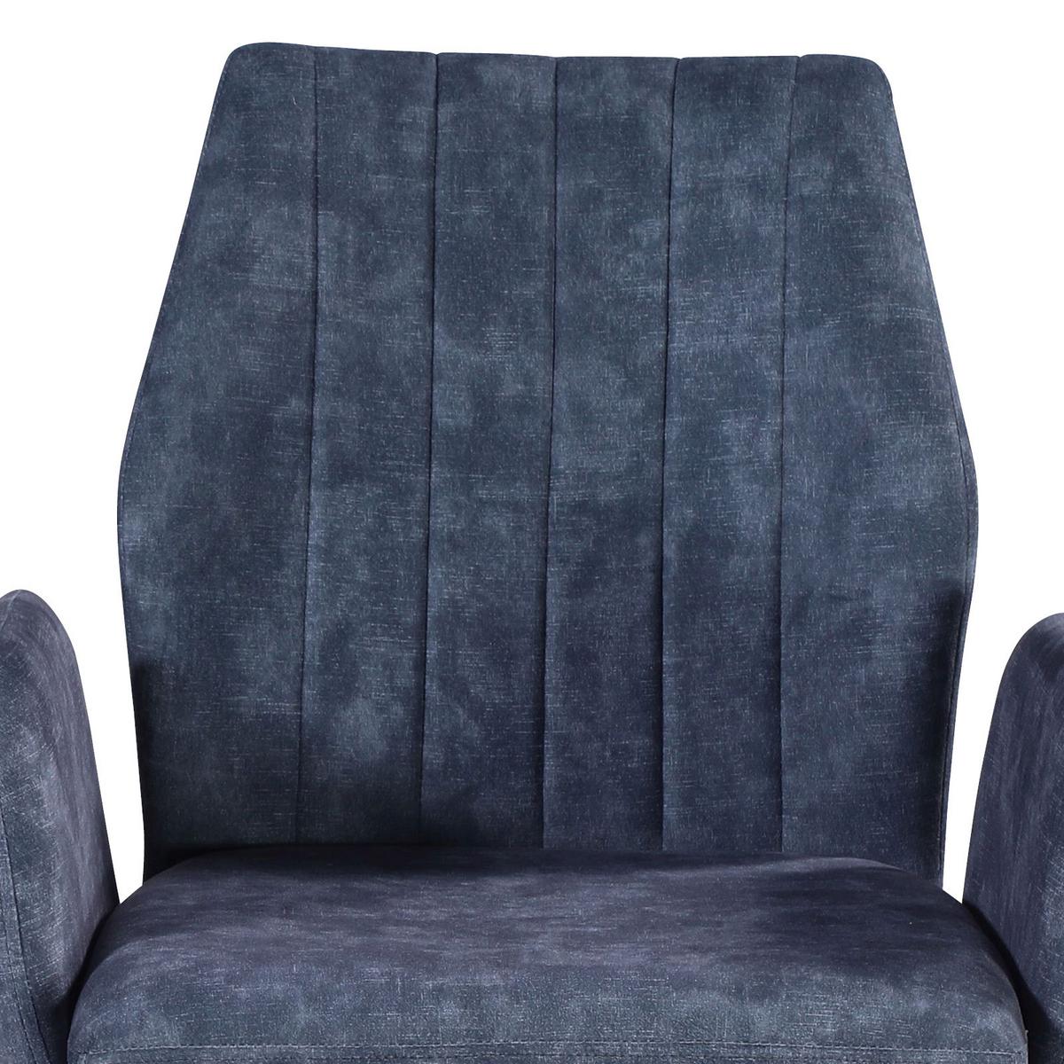 Stol Johanna 2, Siva - siva/črna, Moderno, kovina/tekstil (57/90/60cm)