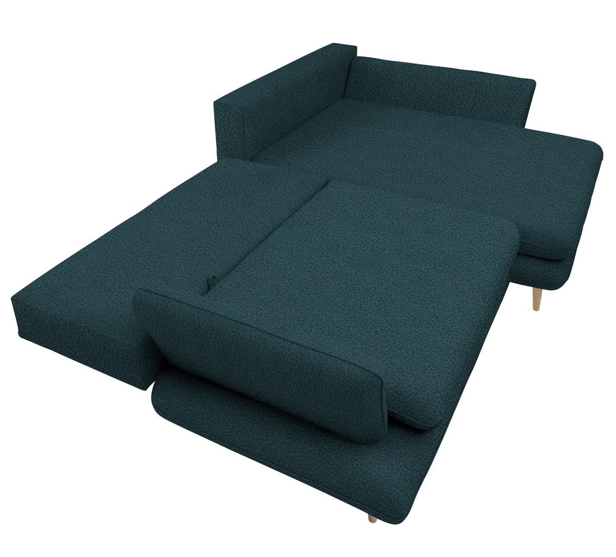 Coltar MONTE - verde închis, Romantik / Landhaus, lemn/textil (283/181cm) - Based