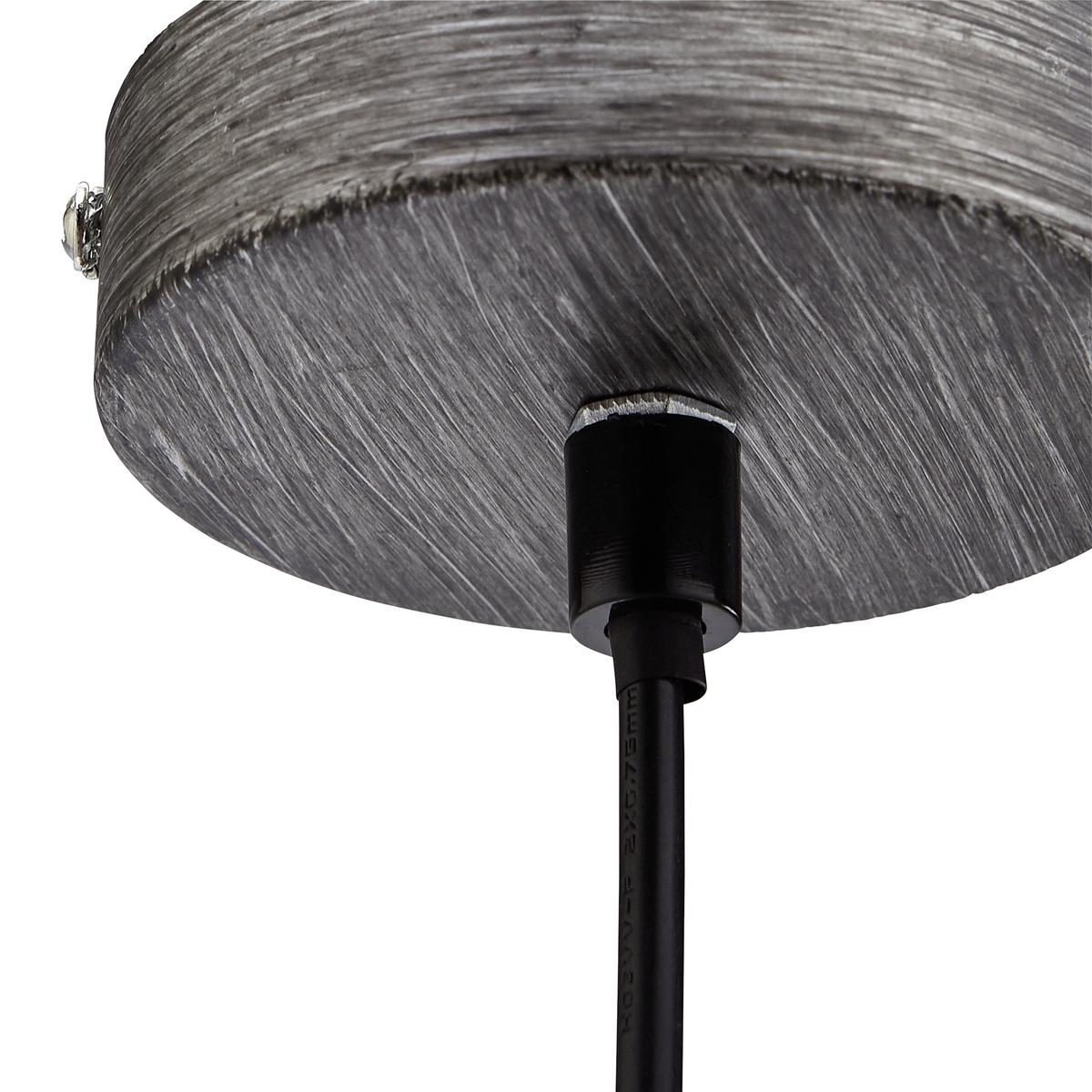 LAMPA WISZĄCA ALWINA - kolor srebrny/czarny, Modern, metal (30/119cm) - Modern Living