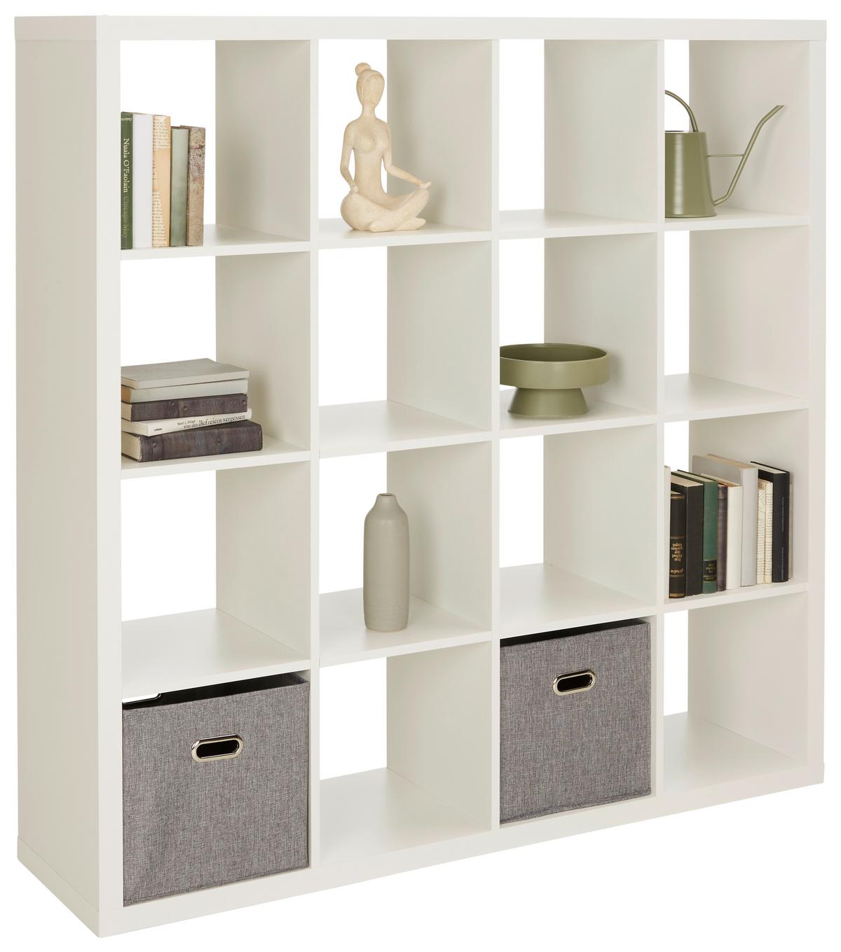 Raumteiler in Weiß - Weiß, KONVENTIONELL, Holzwerkstoff (147/147/38cm) - Based