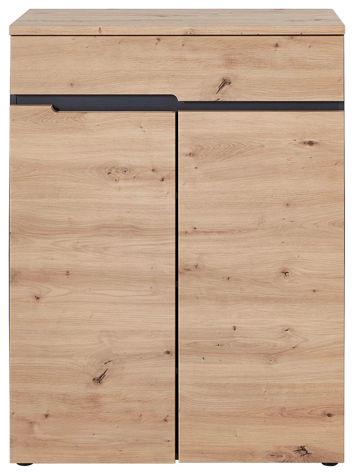 Ormarić Za Cipele Memphis - boje grafita/boje hrasta, Moderno (80/107/38cm) - Modern Living