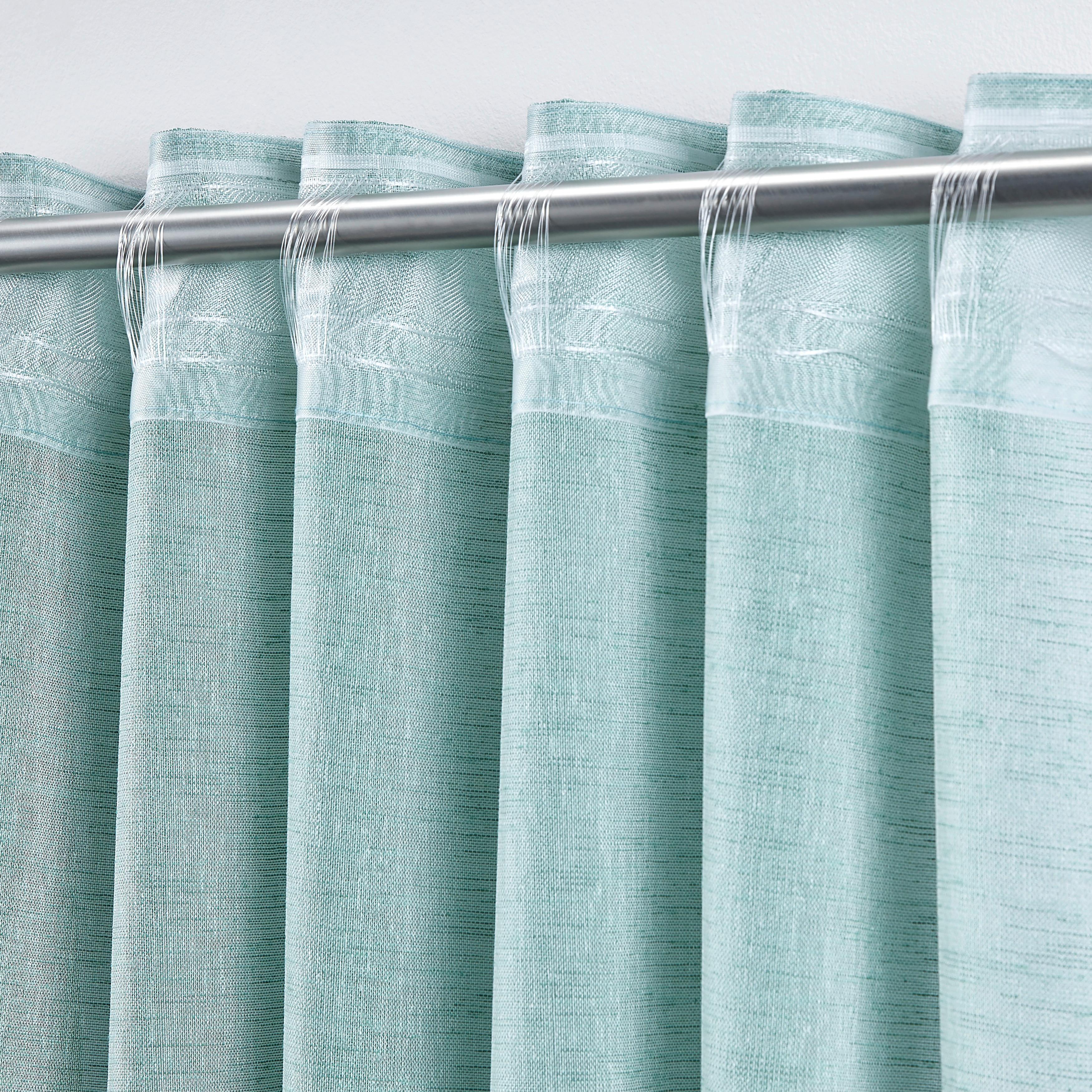 GARDINLÄNGD SIGRID -EXT- - grön, Romantik / Lanthus, textil (140/245cm) - Premium Living