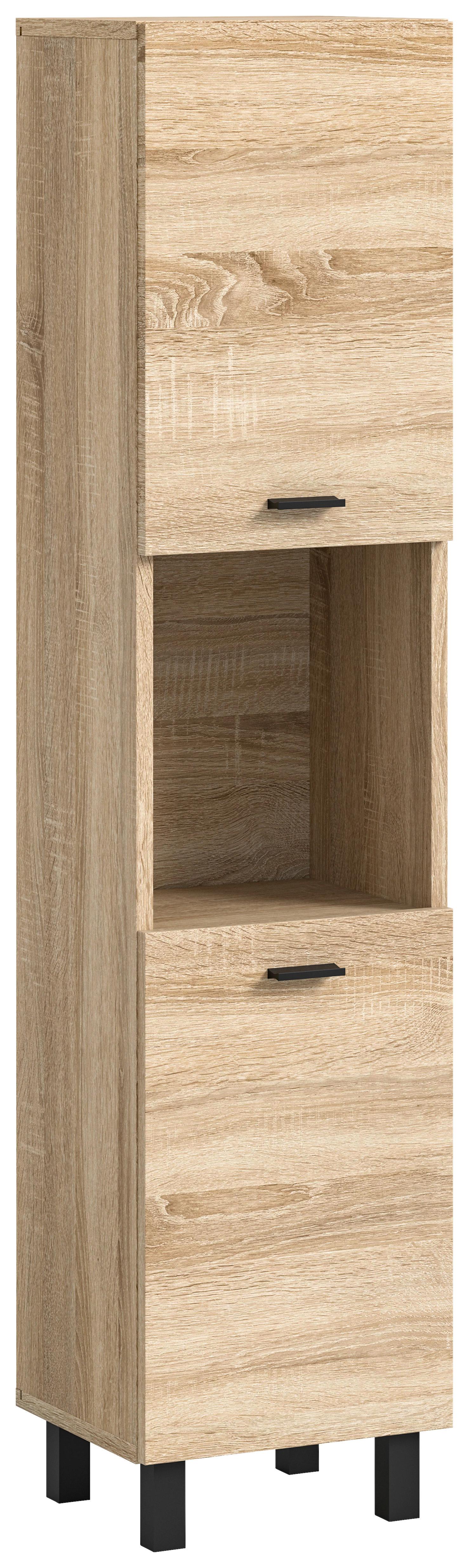 Midischrank Boston ca. 30x125x29 cm Sonoma Eiche - Sonoma Eiche, MODERN, Holzwerkstoff/Kunststoff (30/125/29cm) - MID.YOU