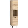 Midischrank Boston ca. 30x125x29 cm Sonoma Eiche - Sonoma Eiche, MODERN, Holzwerkstoff/Kunststoff (30/125/29cm) - MID.YOU