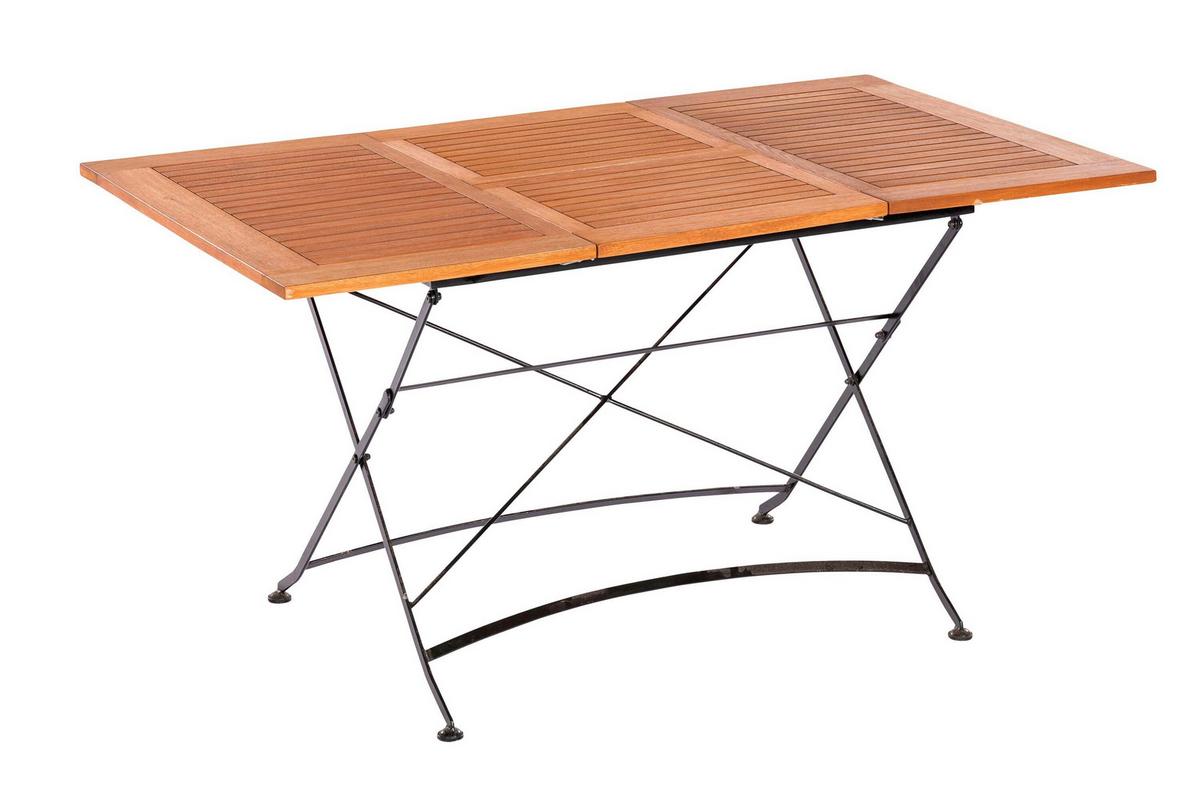 Vrtna Garnitura Eucalyptus, 5-Delna - črna/naravne barve, Konvencionalno, kovina/les - Gardenson