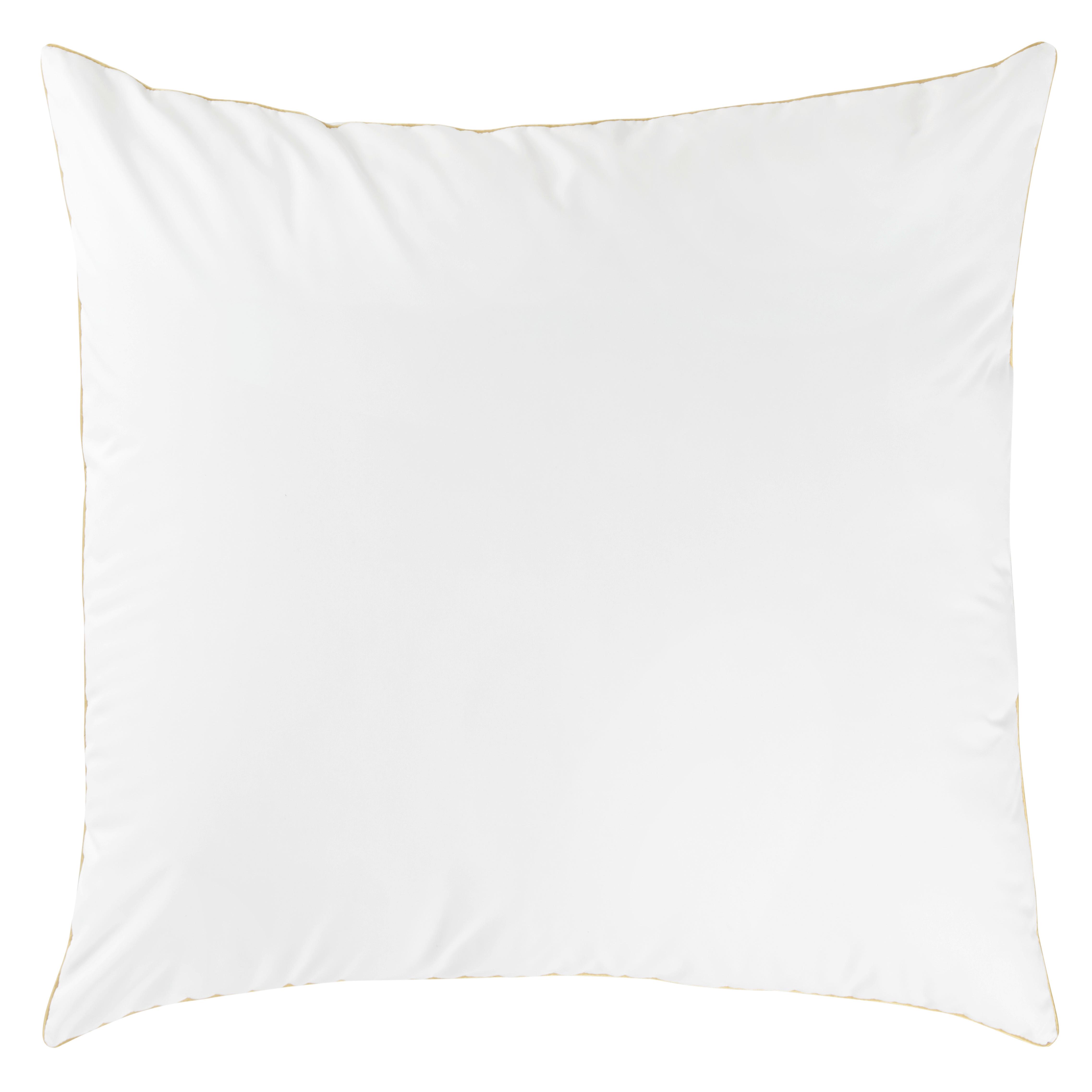 Kopfkissen Goldline Weiß ca. 80x80cm - Weiß, Kunststoff/Textil (80/80cm) - Premium Living