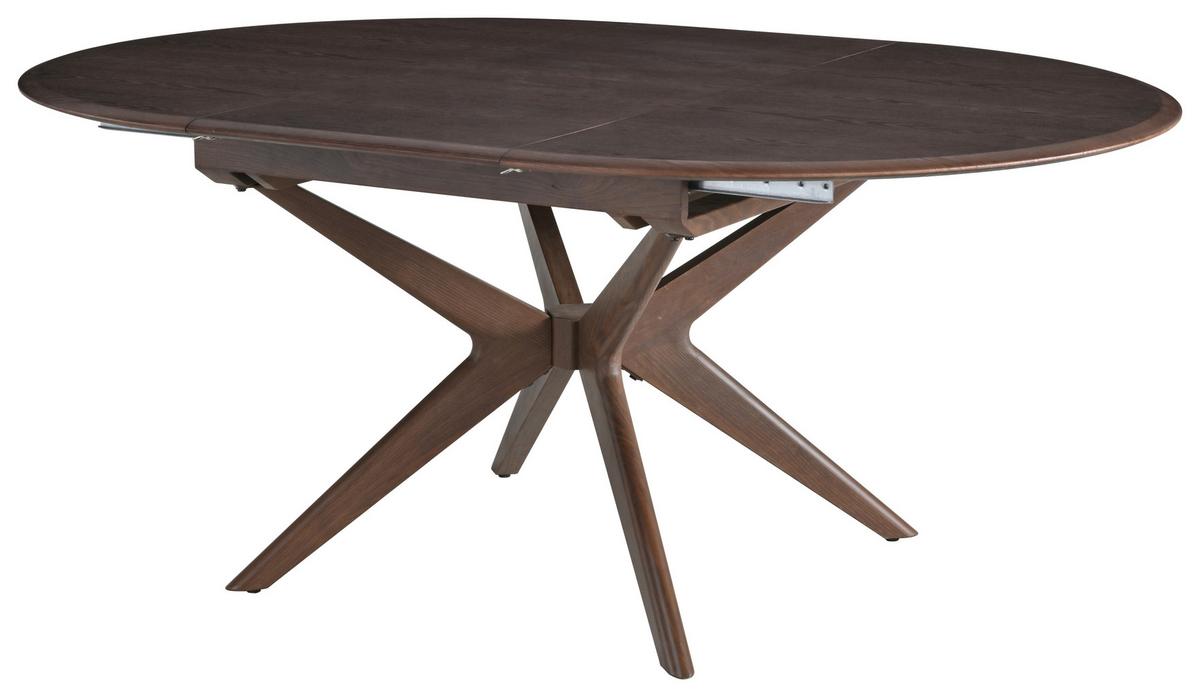 Jedilna Miza Valeta, Barva Oreha, 180x130 - barva oreha, Moderno, kovina/leseni material (180/130/75cm) - MID.YOU