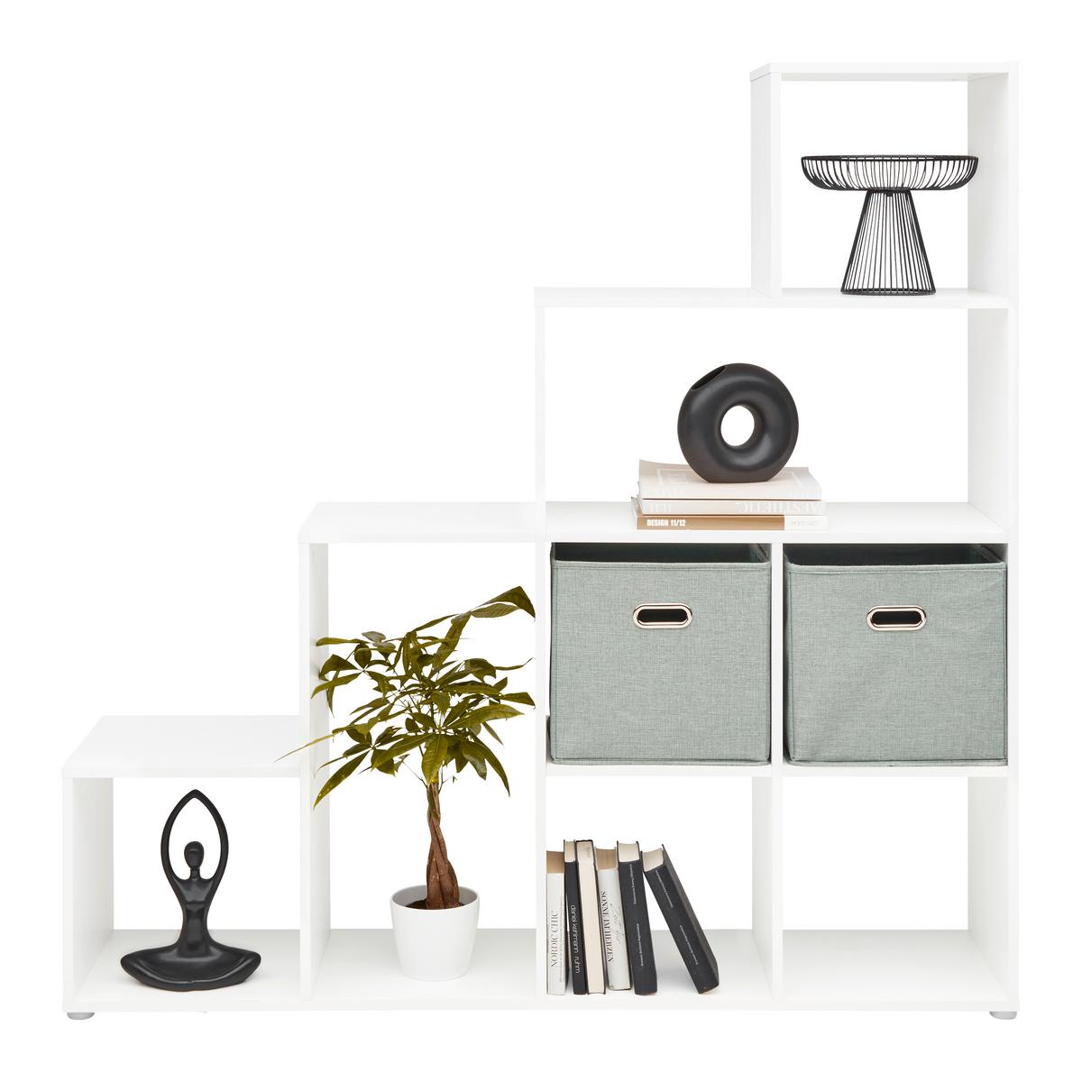 Regal Cassa 2 Weiß - Weiß, KONVENTIONELL, Holzwerkstoff (148/150/35cm) - Mömax