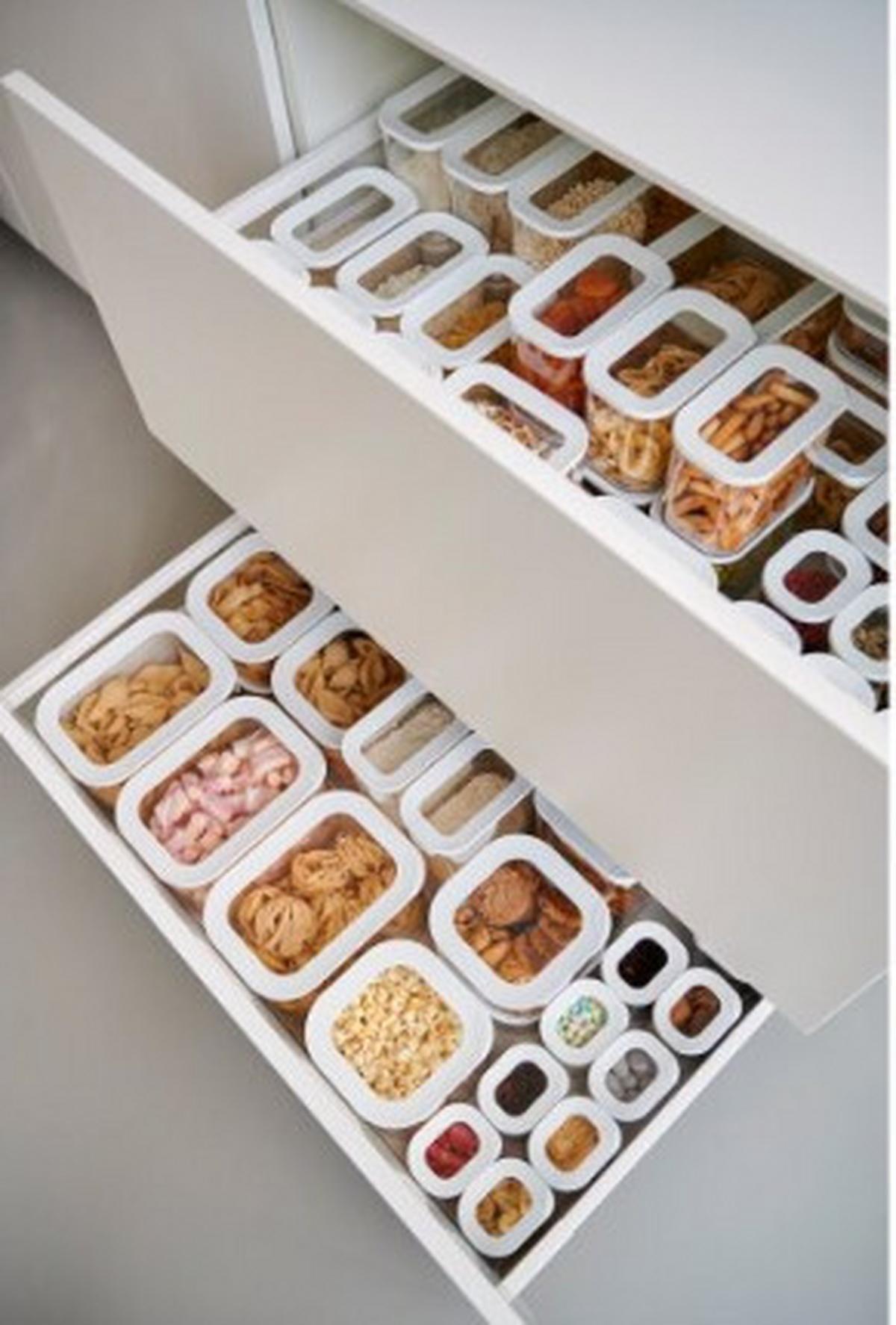 ZESTAW POJEMNIKÓW KUCHENNYCH 106994040400 - czarny/przezroczysty, Konventionell, tworzywo sztuczne (14,7/27,5/23cm) - Mepal