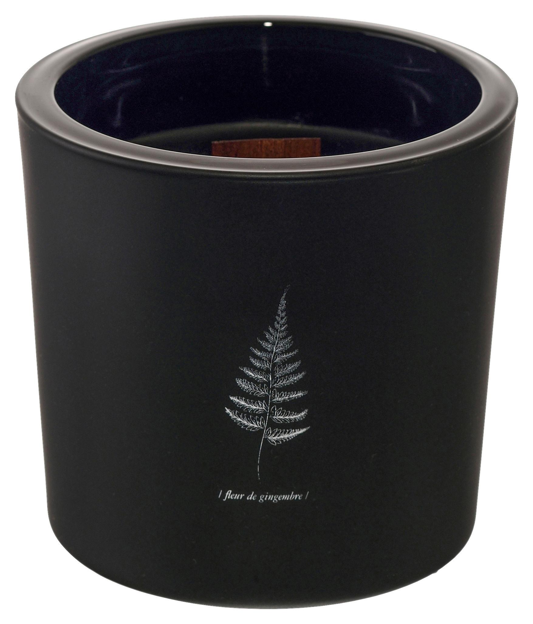 Kerze im Glas Candle in Schwarz - Schwarz, Glas (12/12cm) - Modern Living