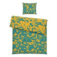 WENDEBETTWÄSCHESET ABSTRACT WENDE - Blau/Gelb, Konventionell, Textil (160/210cm) - Modern Living