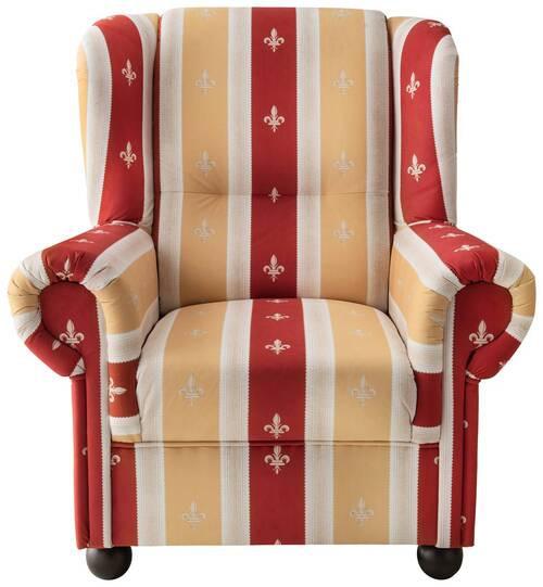 Ohrensessel Torello Rot Mikrofaser - Wengefarben/Rot, KONVENTIONELL, Holz/Textil (92/102/89cm) - Livetastic
