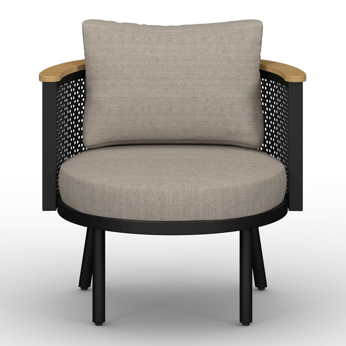 Dining-Loungeset Lissa Beige Outdoorstoff/Metall/Polywood - Dunkelgrau/Beige, MODERN, Kunststoff/Textil - Bessagi Garden