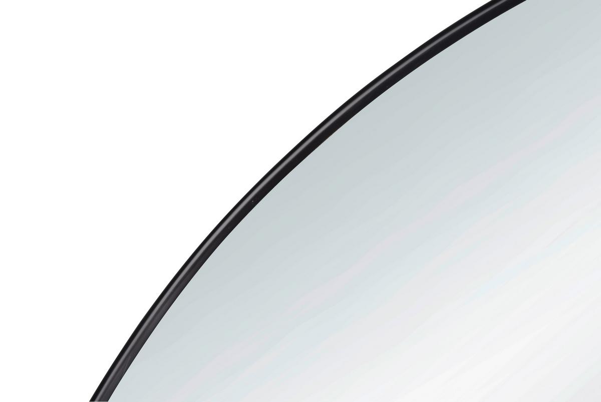 Zidno Ogledalo Esra - crna, Moderno, staklo/metal (50cm) - Modern Living