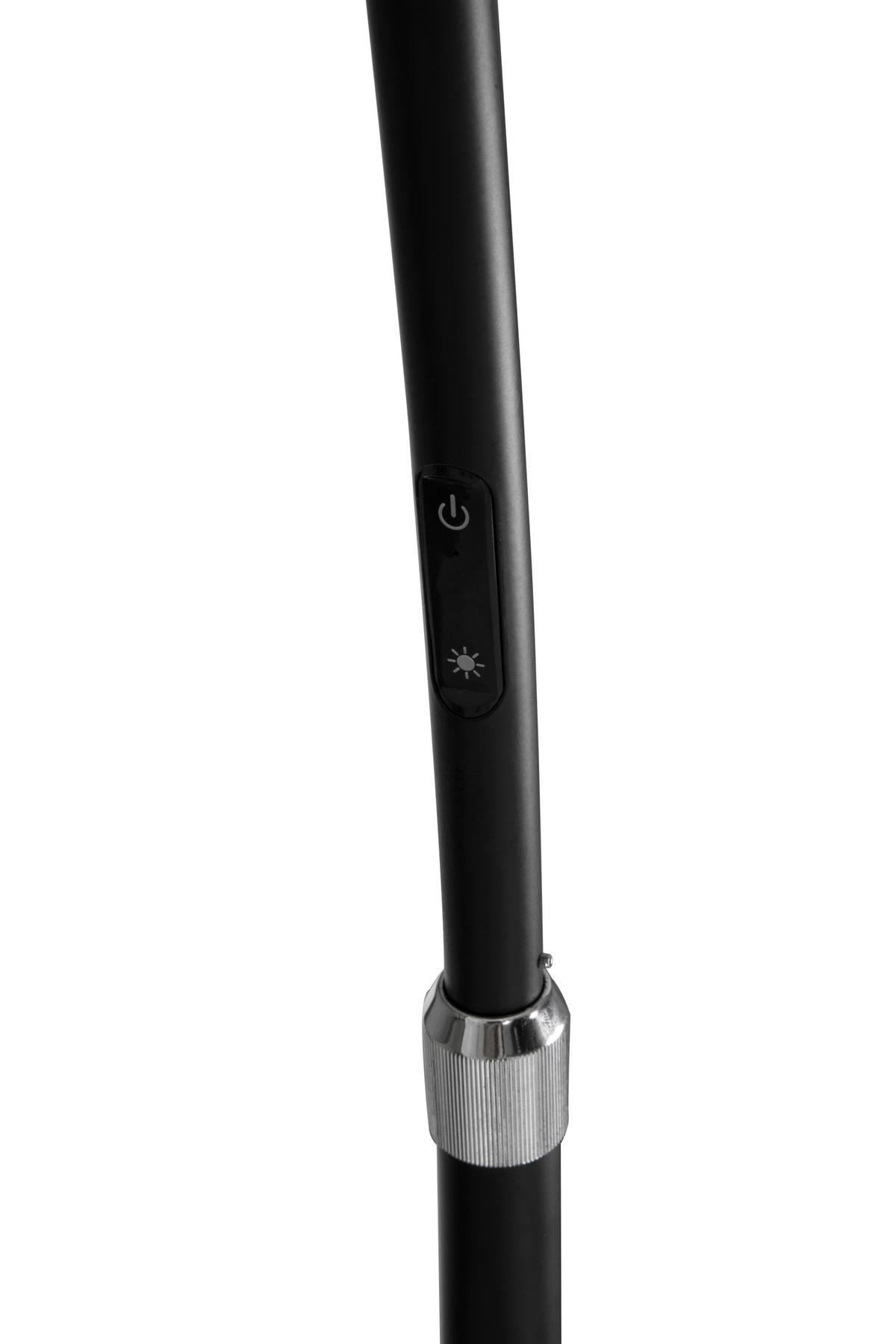 LAMPA STOJĄCA LED DRITO - przejrzysty/czarny, Trend, tworzywo sztuczne/metal (203/50/205,5cm) - Dieter Knoll