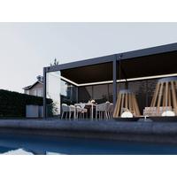 Pavillon Deluxe ca. 720x255x360 cm Anthrazit - Anthrazit, Basics, Metall (720/255/360cm) - WEIDE