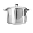 Kochtopf Paula in Edelstahl, 11,4 Liter - Klar/Edelstahlfarben, KONVENTIONELL, Glas/Metall (28/20cm) - MÖMAX modern living