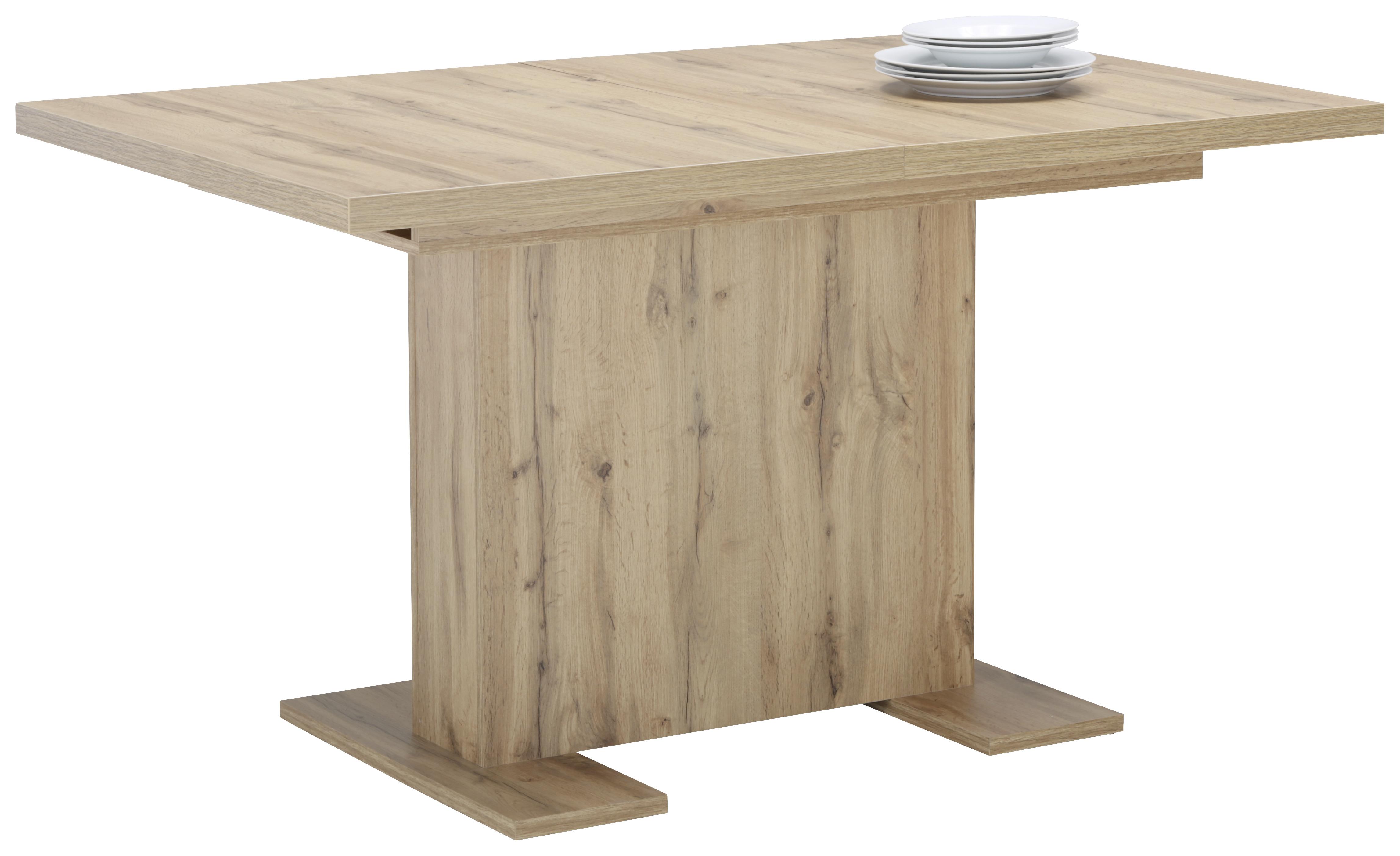 Kihúzható Asztal Ingrid - Tölgyfa, modern, Faalapú anyag (140-180/90/78cm) - Modern Living