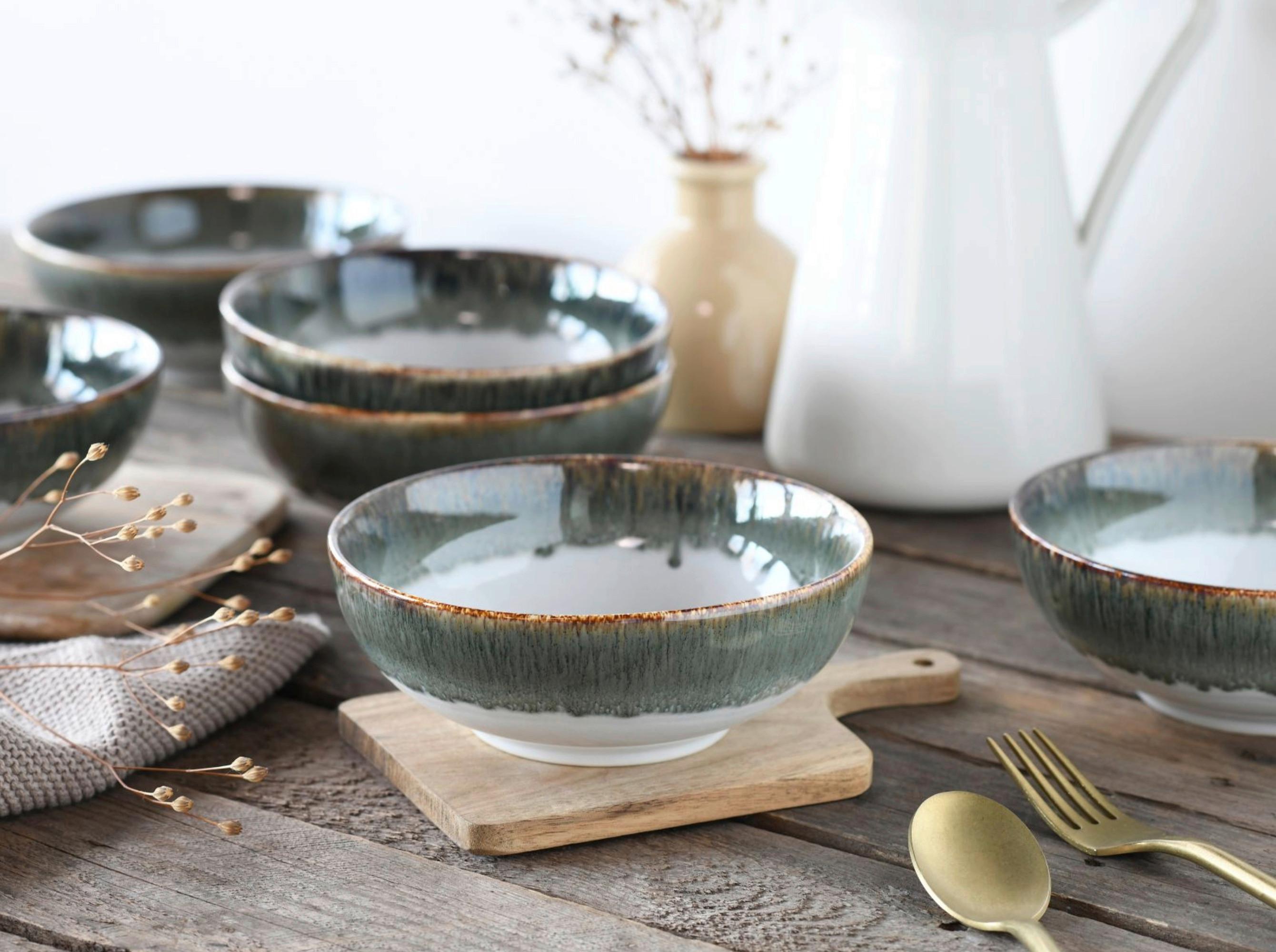 Müslischale Cascade Grau - Grau, MODERN, Keramik (16,5/6cm) - Creatable