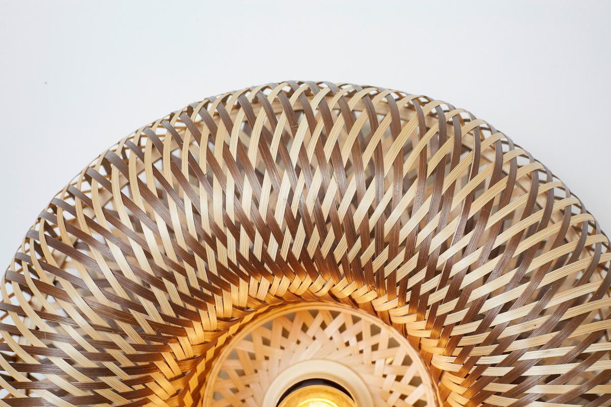 Stenska Svetilka Barbados, Rjava, Bambus - naravne barve/rjava, Basics, naravni materiali (35/15cm) - Good & Mojo