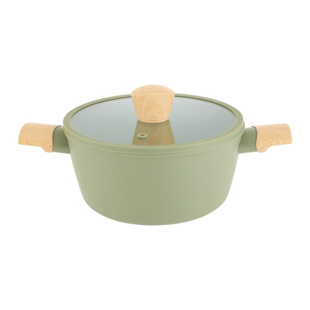 Kochtopfset Michael Grün, 11-teilig - Klar/Grün, MODERN, Glas/Kunststoff - Mömax