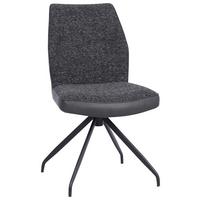 Stolica Lana - tamno siva/crna, Moderno, drvo/metal (50/89/62cm) - Premium Living