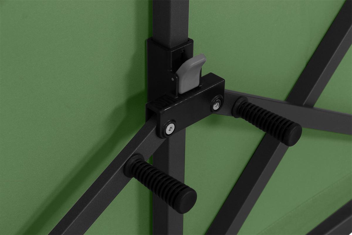 Sichtschutz Grün/Anthrazit BH 280 x 150 cm - Anthrazit/Olivgrün, KONVENTIONELL, Textil/Metall (280/150cm) - Siena Garden