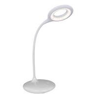 LED-Tischleuchte Pia Weiß max. 5 Watt - Weiß, Basics, Kunststoff (40/12,5/49cm) - Globo