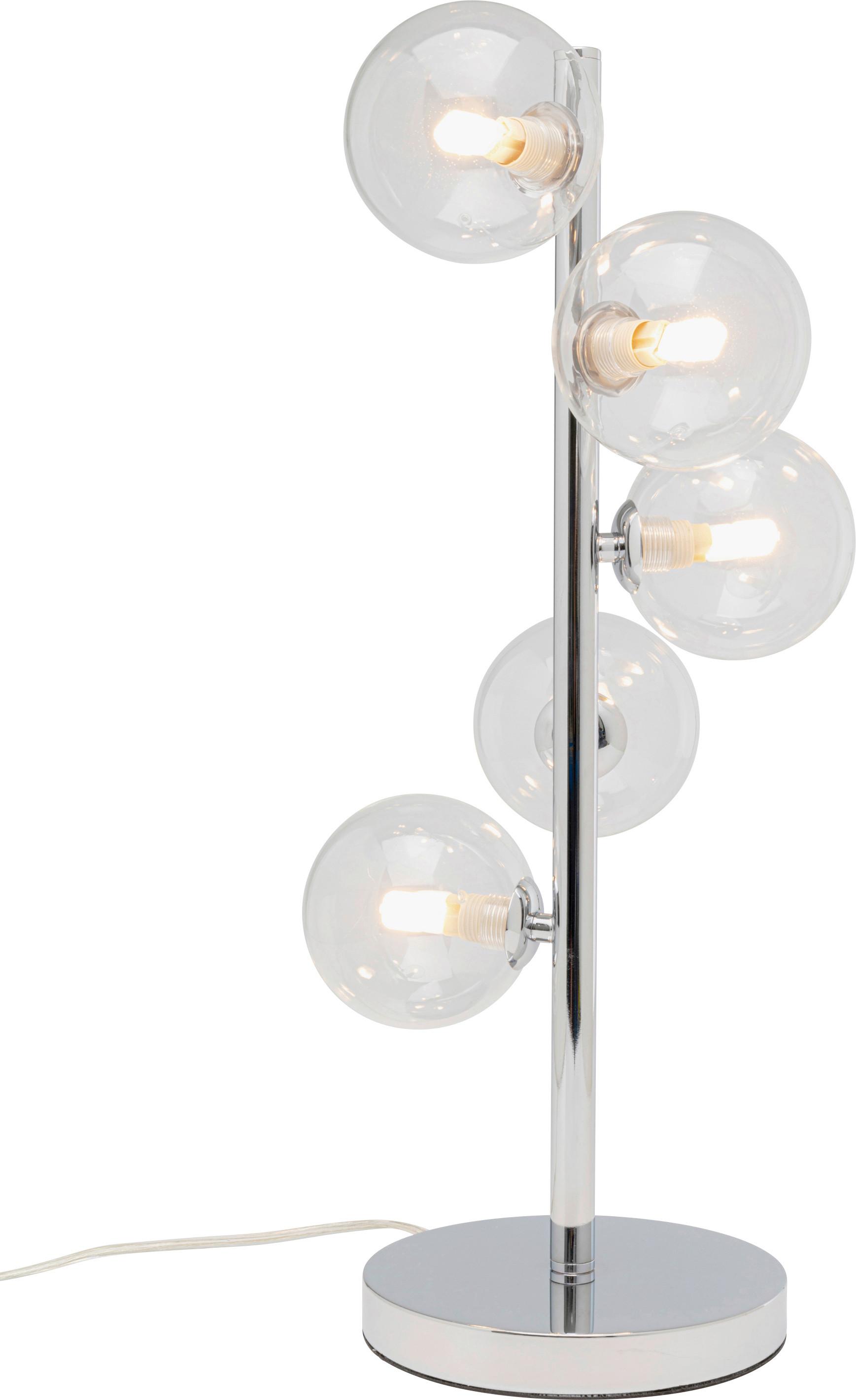 LAMPA STOŁOWA 58146 SCALA BALLS - kolor srebrny, Trend, metal/szkło (22/53,5/22cm) - Kare-Design