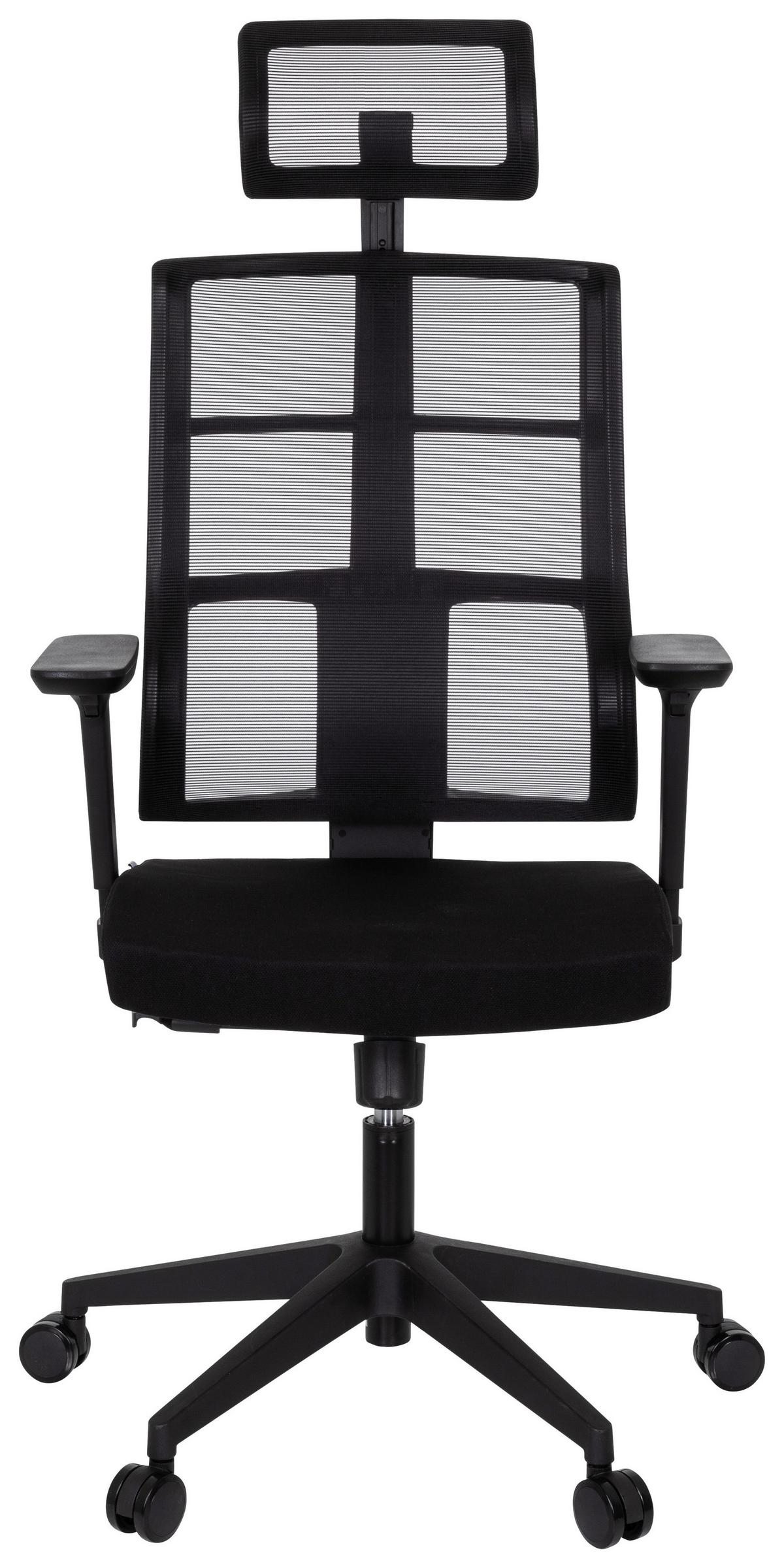 Pisarniški Stol Spinio Pro, Črna - črna, Moderno, umetna masa/tekstil (64/138/62cm) - MID.YOU