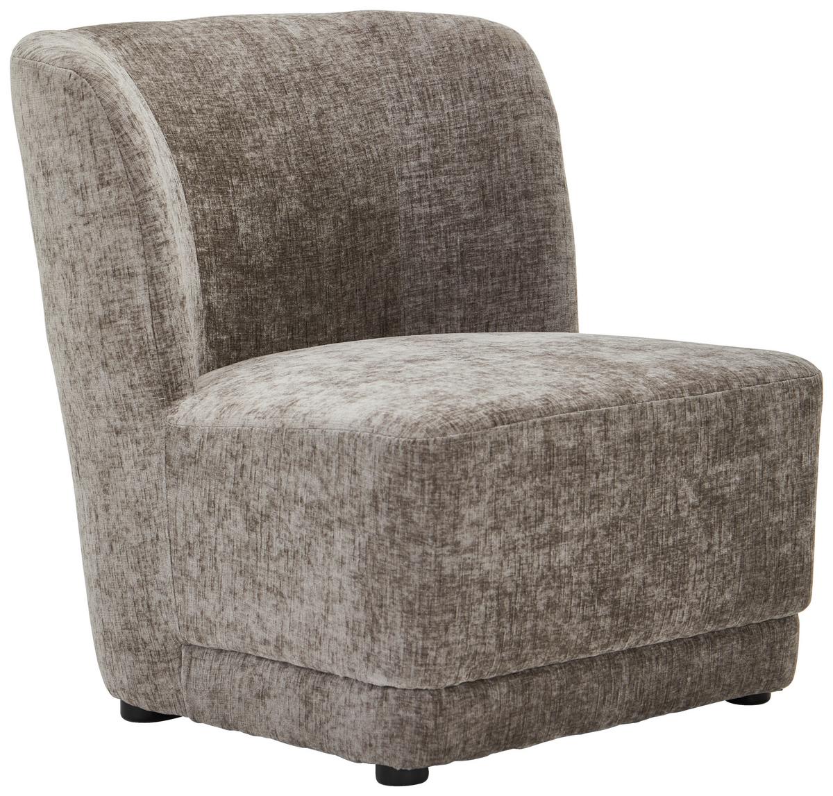 FOTEL POLSTER - szary, Design, drewno/tkanina (64/71/73cm) - MID.YOU