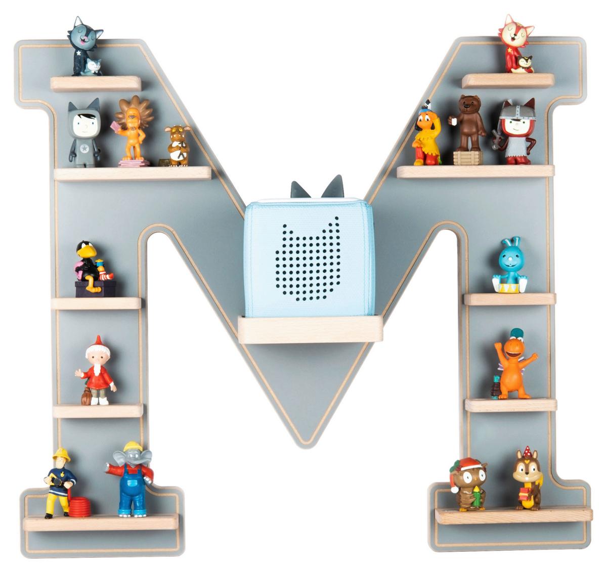 Otroška Polica Boarti, Siva - siva, Moderno, leseni material (60/54/19cm) - MID.YOU