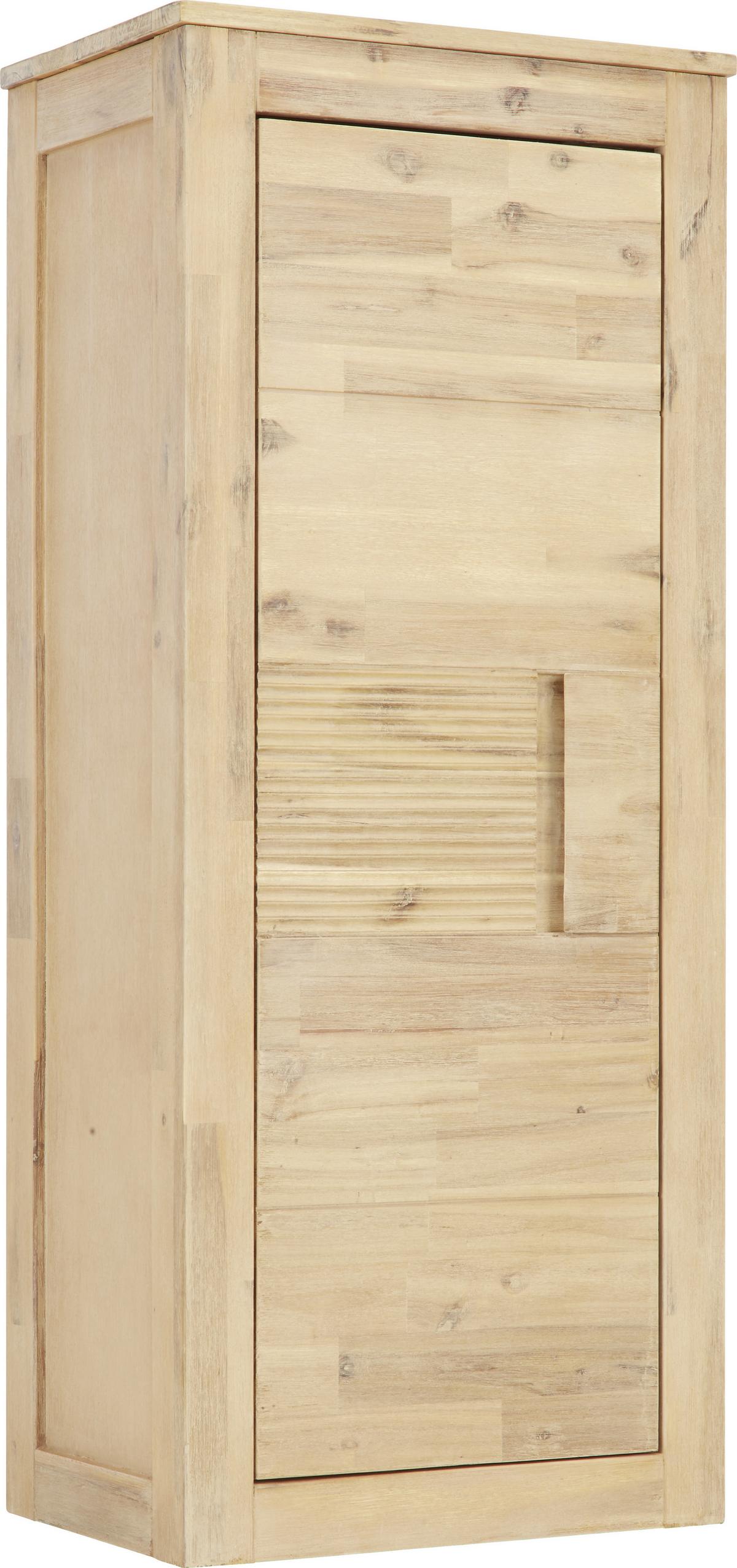 Hängeelement aus Akazie teilmassiv - Akaziefarben, Konventionell, Holz (50/120/35cm) - Zandiara