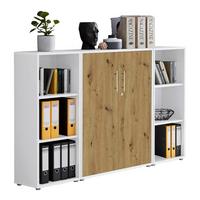 AKTENSCHRANK OFFICE EDITION - SW SET 2 - Eiche Artisan/Weiß, MODERN, Holzwerkstoff (172,6/113,6/33cm) - MID.YOU