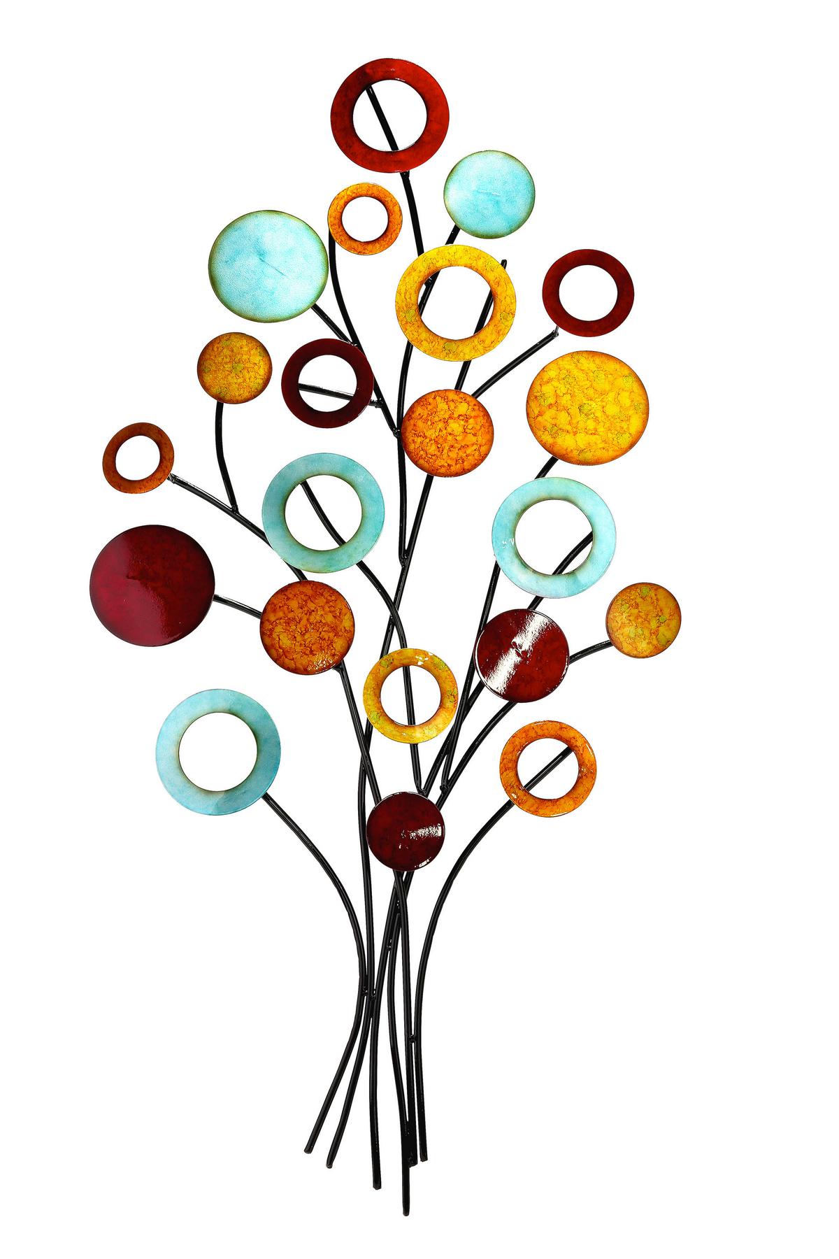 Metallbild Baum Multicolor - Multicolor, Basics, Metall (51/97/4cm)