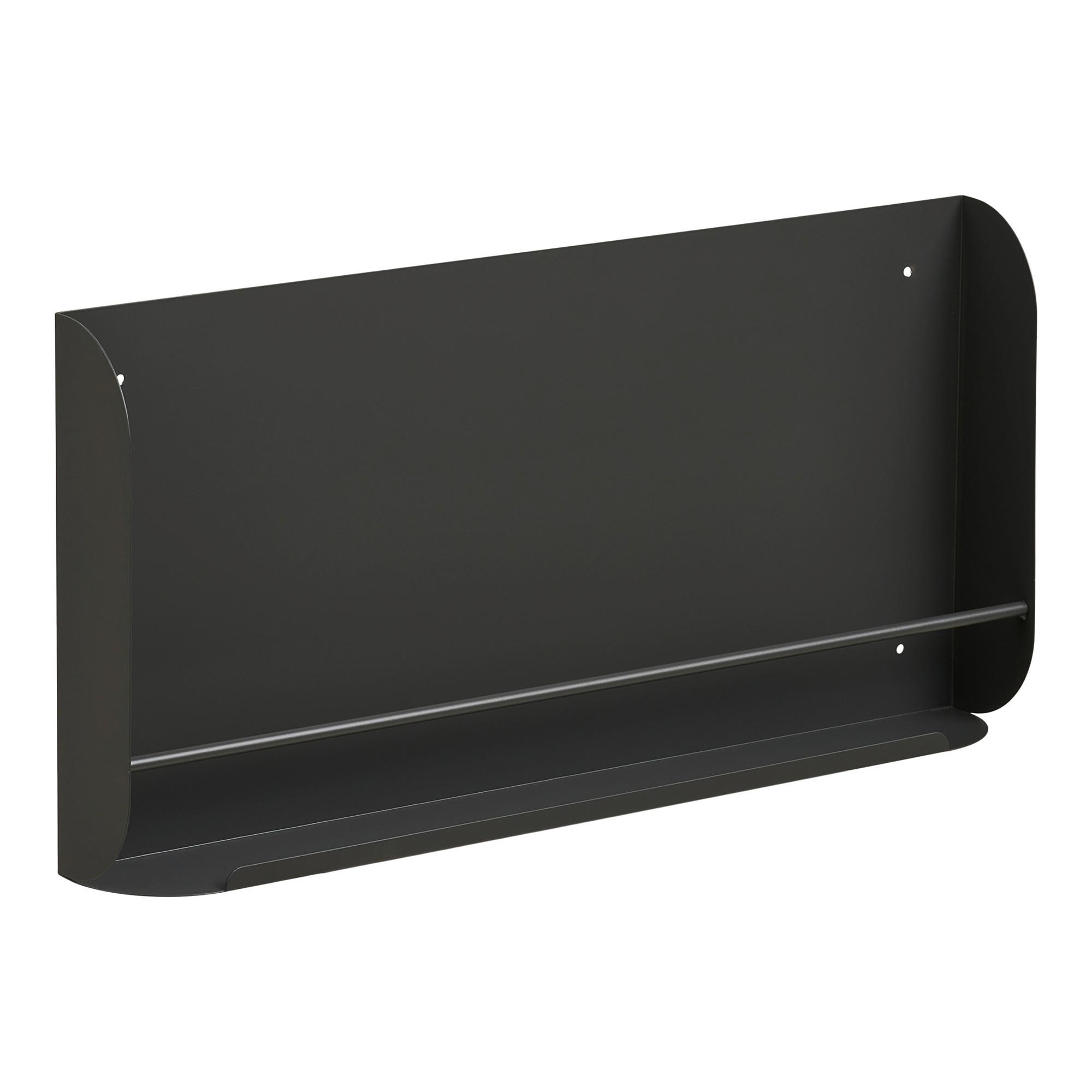 Wandregal Volterra Wall Shelf Dunkelgrau - Dunkelgrau, Basics, Metall (60/30/7cm)