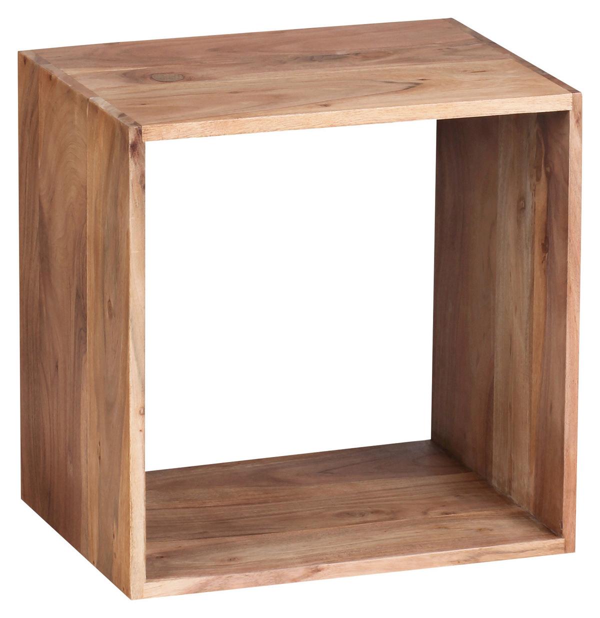 Regal Mumbai aus Akazie - Akaziefarben, MODERN, Holz (43,5/43,5/33cm) - MID.YOU