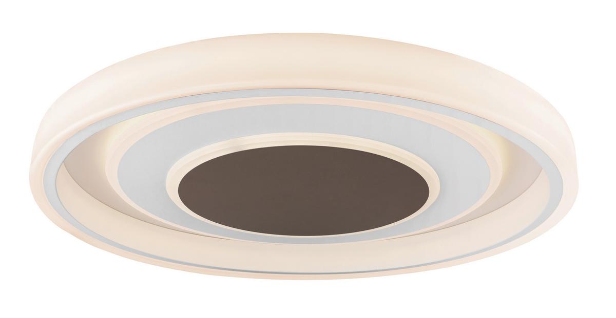 Stropna Led-svetilka Goffi, S Sijalko - bela/opal, Design, kovina/umetna masa (69/10cm) - Globo