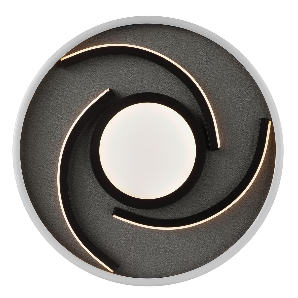 LAMPA SUFITOWA LED G81197/76 HARDY - czarny, Design, tworzywo sztuczne/metal (35/4,8cm) - Brilliant