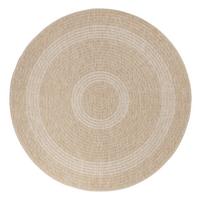 Outdoorteppich Comilla Beige Ø ca. 160cm - Beige, Basics, Textil (160/160cm) - Novel