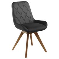 KRZESŁO VINCENT - kolor dębowy/ciemnoszary, Konventionell, drewno/tkanina (58/87/64,5cm) - Linea Natura
