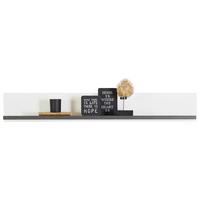 Stenska Polica Alassio - bela/barve grafita, Moderno, leseni material (120/17,5/21,6cm) - Premium Living