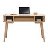 SKRIVBORD SKANDY - naturfärgad, Modern, trämaterial/trä (120/75/48cm) - Premium Living