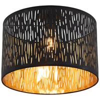 LAMPA SUFITOWA PANJA - czarny, Trend, tworzywo sztuczne/metal (40/30cm) - Novel