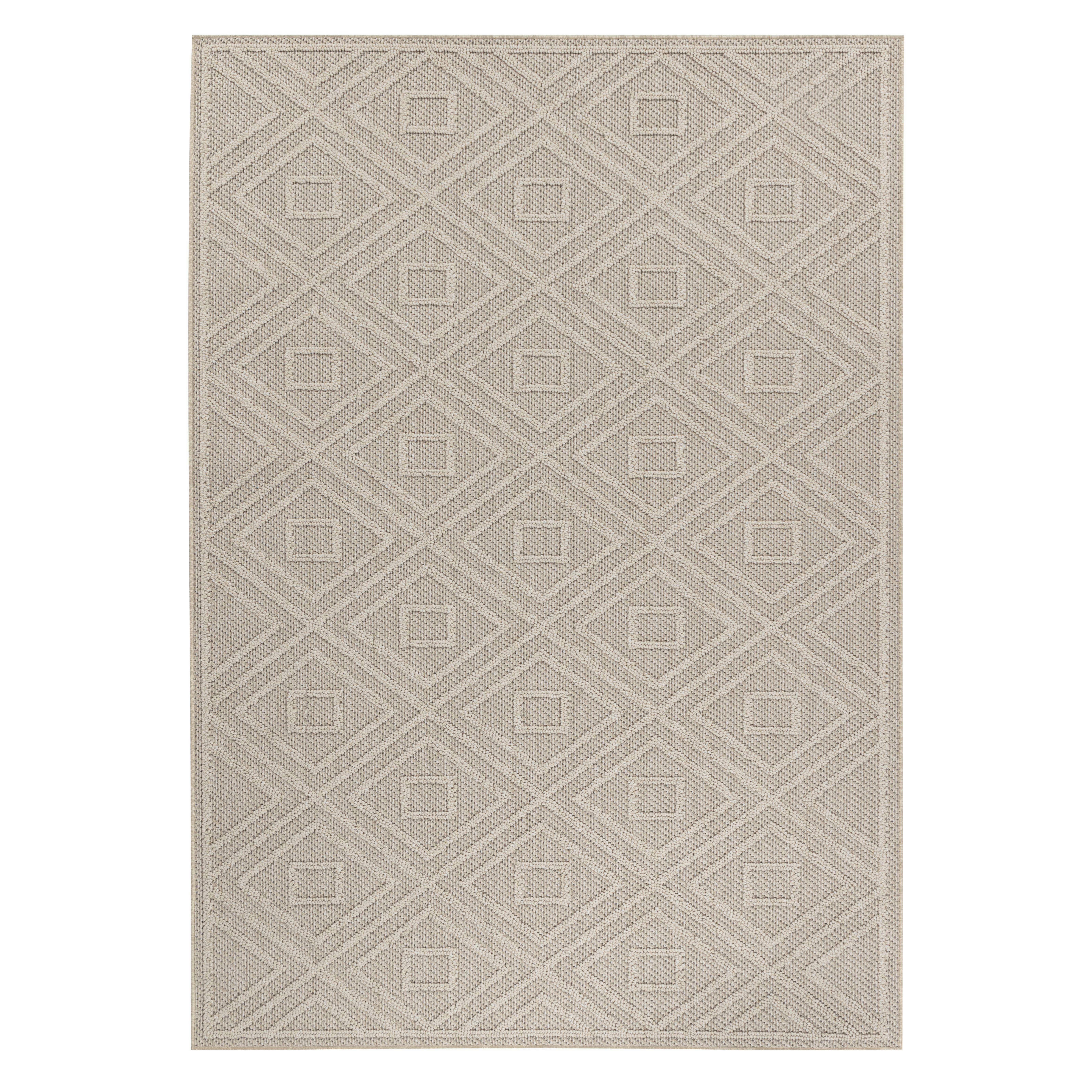 Outdoorteppich Patara Beige ca. 80x150cm - Beige, Design, Textil (80/150cm) - Novel