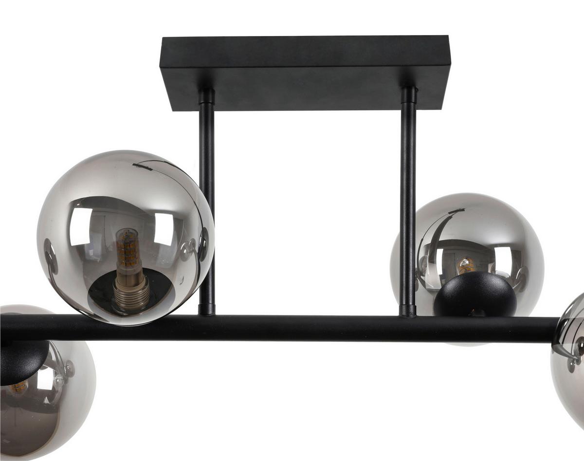 LAMPA SUFITOWA LISIB - czarny/kolor chromowy, Modern, metal/szkło (85/28/27cm) - Modern Living