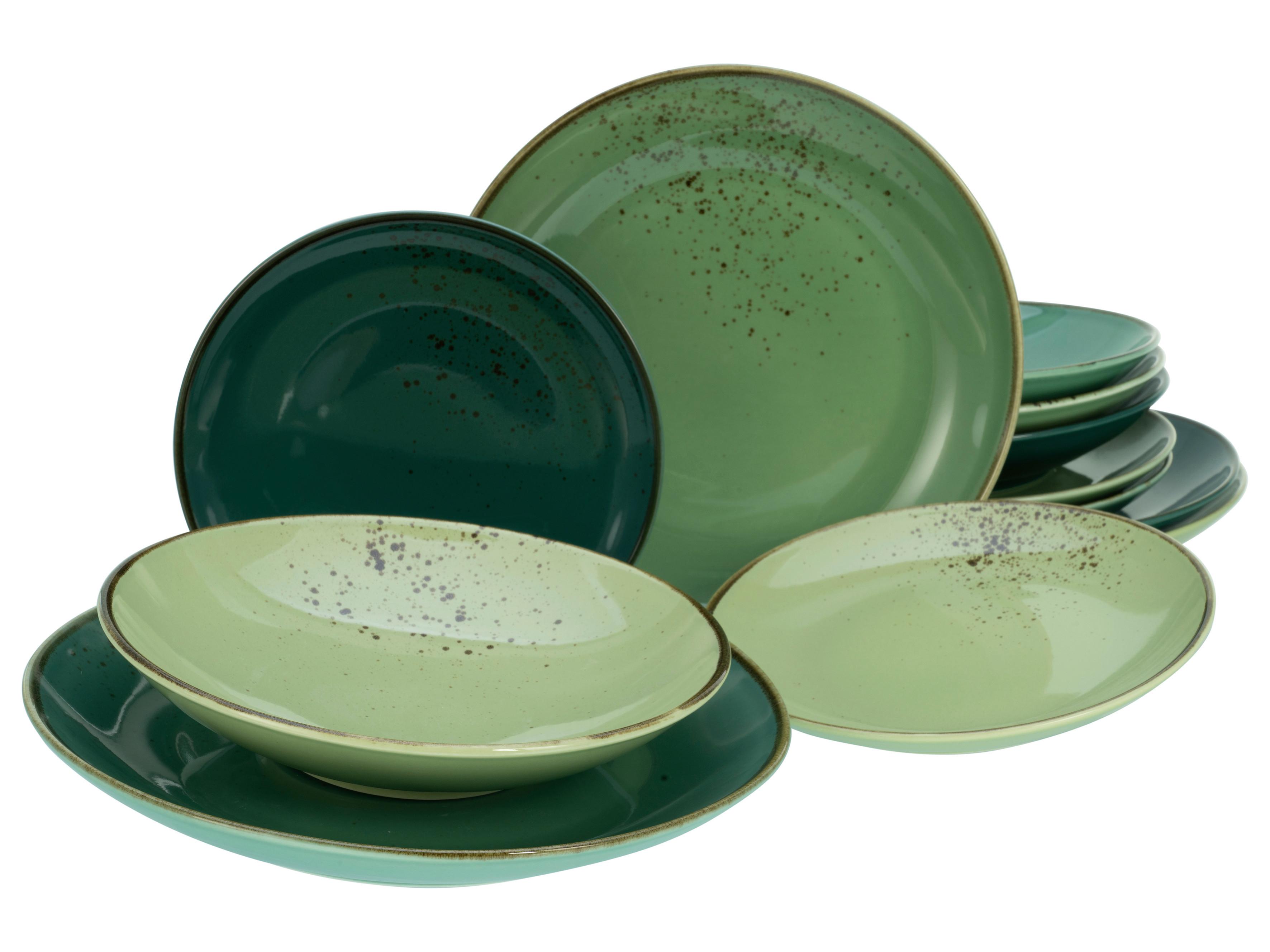 Tafelservice Multicolor, 12-teilig - Multicolor, Keramik (31,5/31,5/38cm) - Creatable