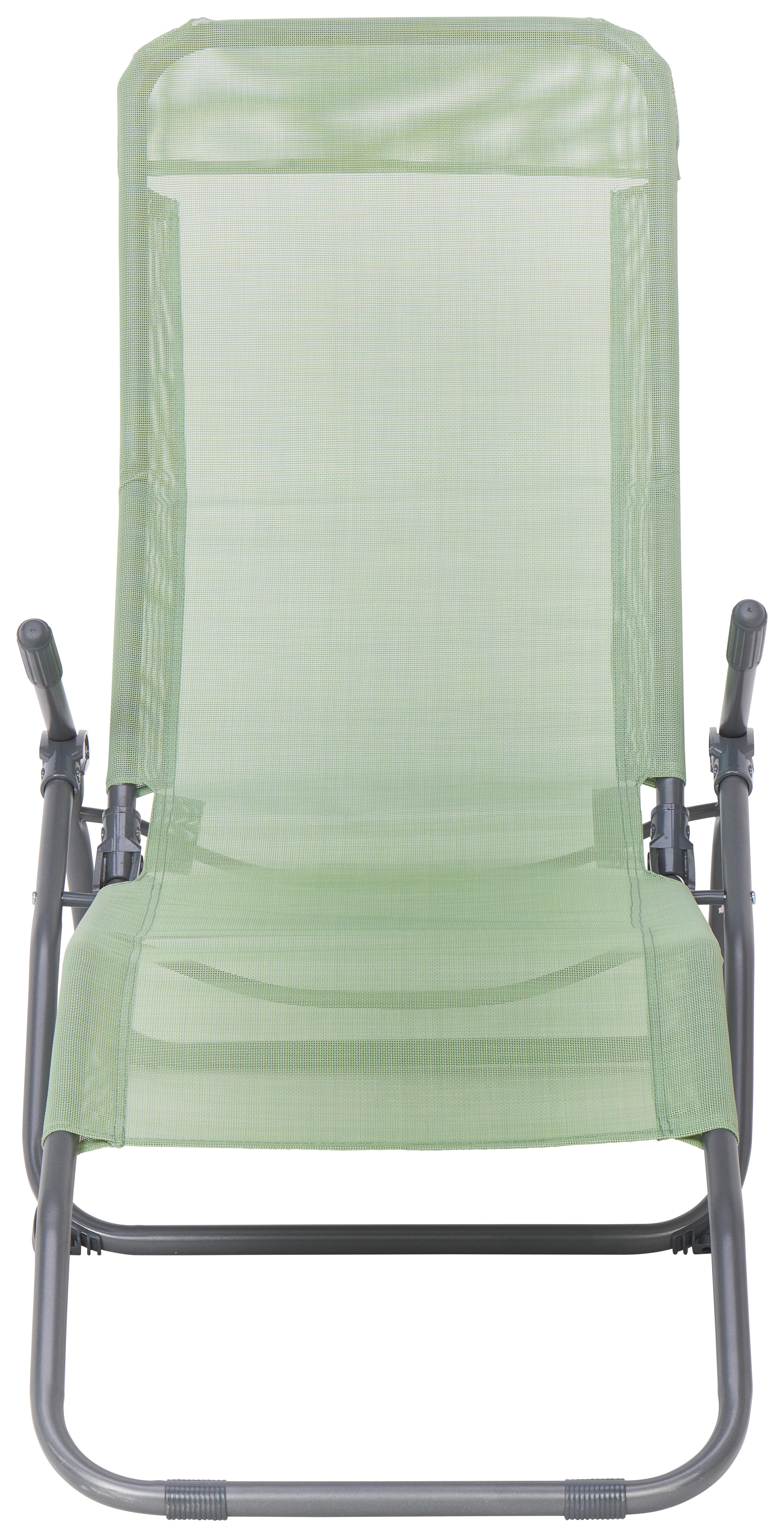 Ležalnik Georg - antracit/olivno zelena , Moderno, kovina (49/97/143cm) - Modern Living