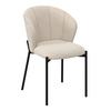 STOL ZOEY - beige/svart, Modern, metall/trä (48/79/61cm) - Bessagi Home