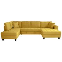 Kutna Garnitura Moritz - boje senfa, Trend, tekstil (178/324/155cm) - Modern Living